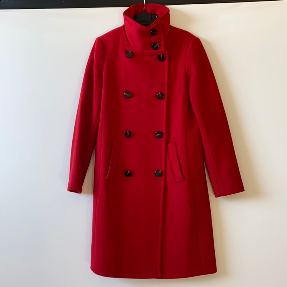 Ann Taylor Red Wool Coat Sz S NWT